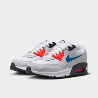 Nike Air Max 90 GS Blanc / Bleu Roi - Poussière de Photon