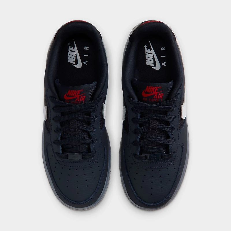 Nike Air Force 1 GS Bleu Obsidienne Foncé / Blanc - Noir