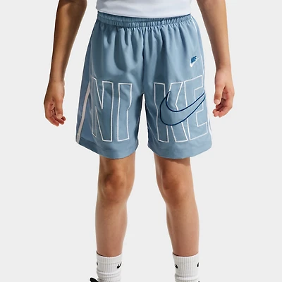 Nike Dri-Fit Junior Short Tissé Multicolore Bleu / Blanc