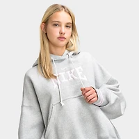 Nike Sportswear Femmes Phoenix Fleece Chandail à capuche surdimensionné  GX1 / Platine pur
