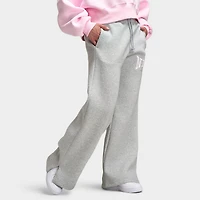Nike Sportswear Femmes Phoenix Fleece Pantalon Taille haute à Jambes Larges / Platine pur