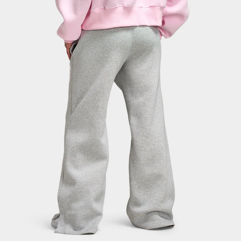 Nike Sportswear Femmes Phoenix Fleece Pantalon Taille haute à Jambes Larges / Platine pur
