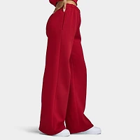 Nike Women's Studio Fleece Wide Leg Pants / Tough Red