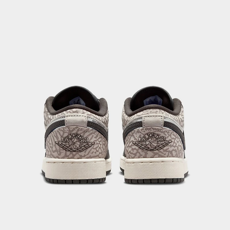 Jordan 1 Low SE GS Voile / Infrarouge - Gris anthracite