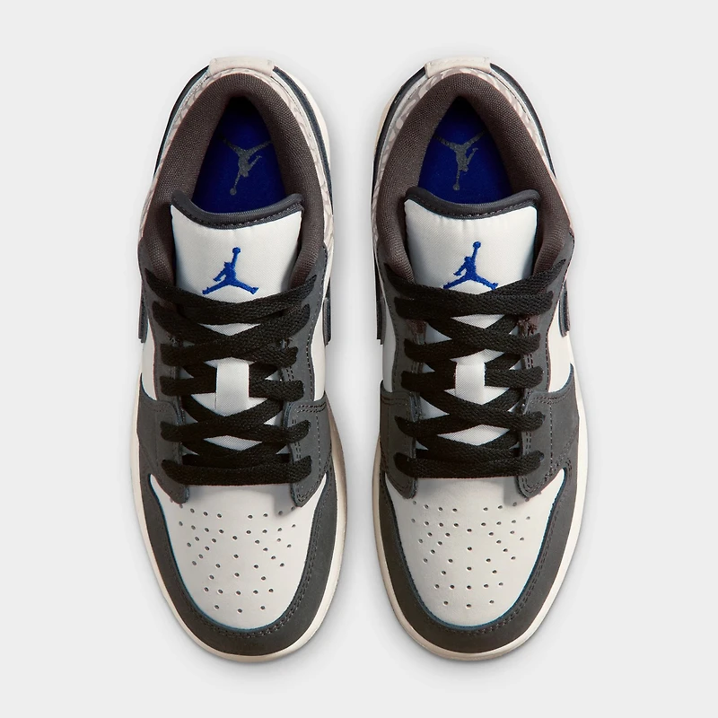 Jordan 1 Low SE GS Voile / Infrarouge - Gris anthracite