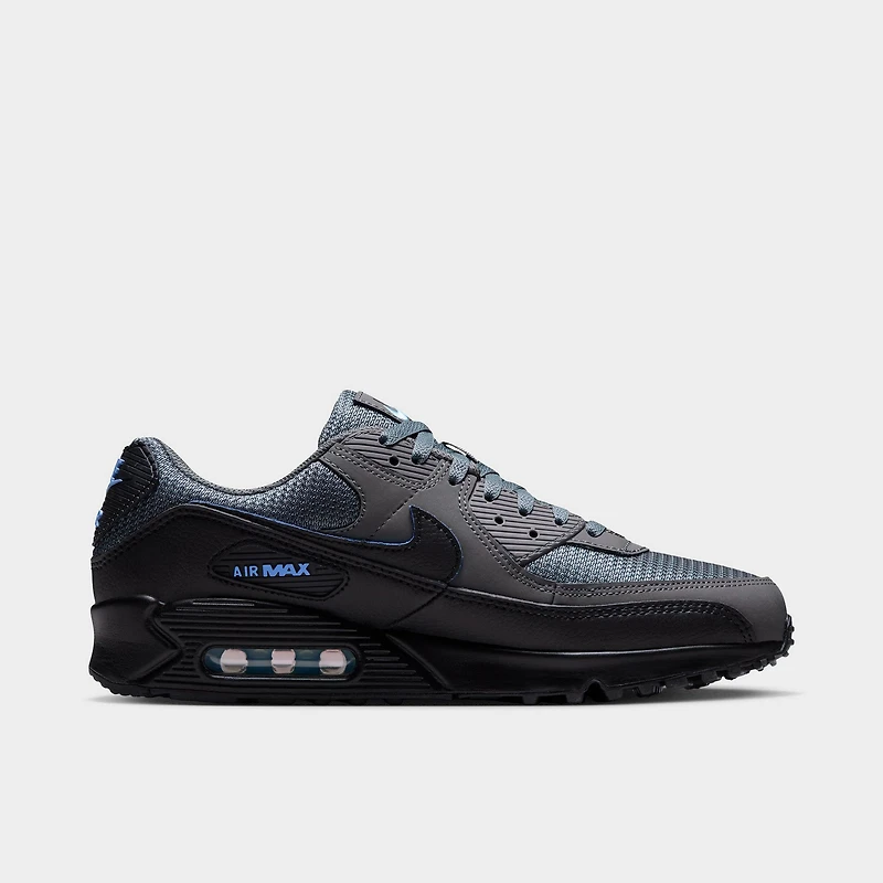 Nike Air Max 90 Light Smoke Grey / Black-Football Blue