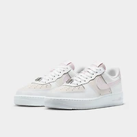 Nike Femmes Air Force 1 Blanc / Lilas Délavé - Or Métallique