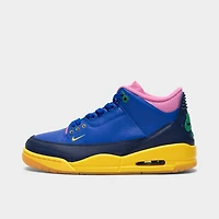 Jordan 3 Rétro OG Brésil Bleu Vif / Chanceux Vert-Bleu Void