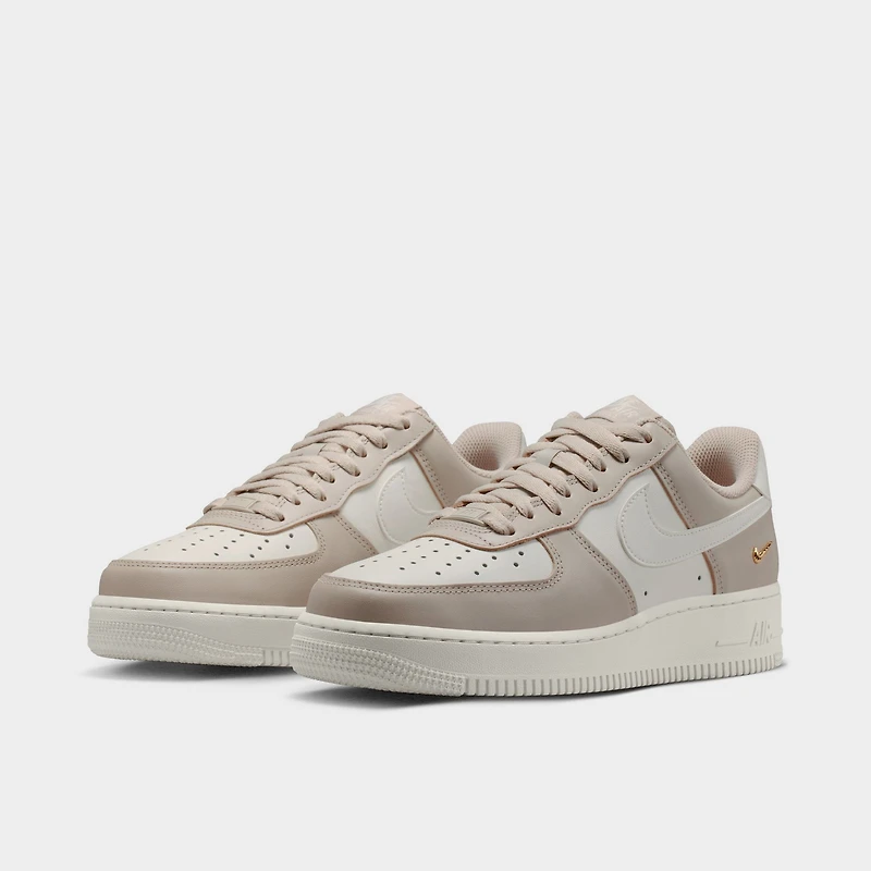 Nike Femme Air Force 1 07 Crème / Voile Or Métallisé