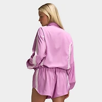 Nike Femmes Veste Tissée de Sport Magenta Clair / Rose Mousse