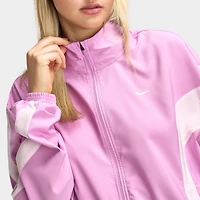 Nike Femmes Veste Tissée de Sport Magenta Clair / Rose Mousse