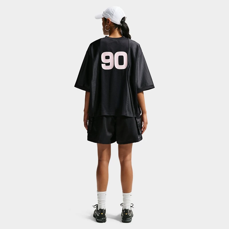 Nike Women's Sportswear Short Sleeve Graphic Jersey Top / Black