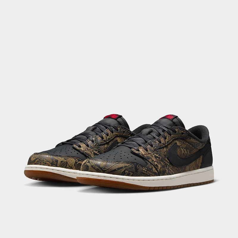 Jordan 1 Low OG Noir / Rouge Universitaire - Blanc Sommet