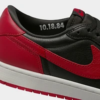 Jordan 1 Rétro Low OG « Banned » Noir / Rouge Universitaire