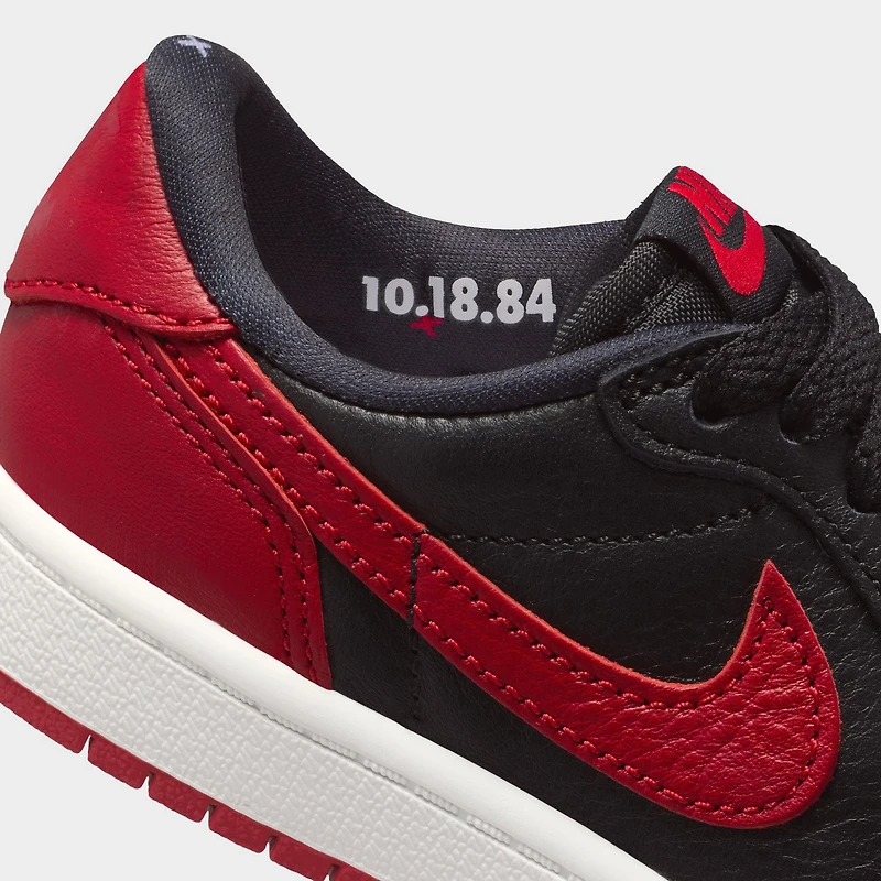 Jordan 1 Low OG Retro PS Black / - Varsity Red