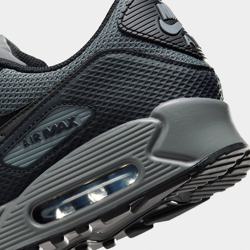 Nike Men's Air Max 90 PRM Black / Black-Iron Grey