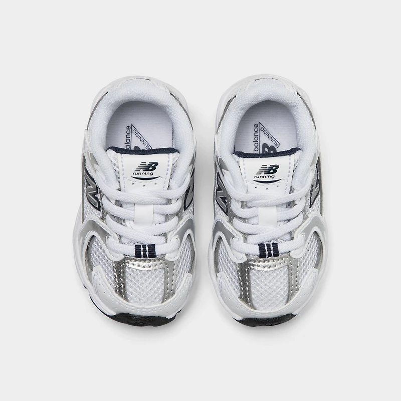 New Balance Infants' 530 Natural Indigo / Silver Metallic