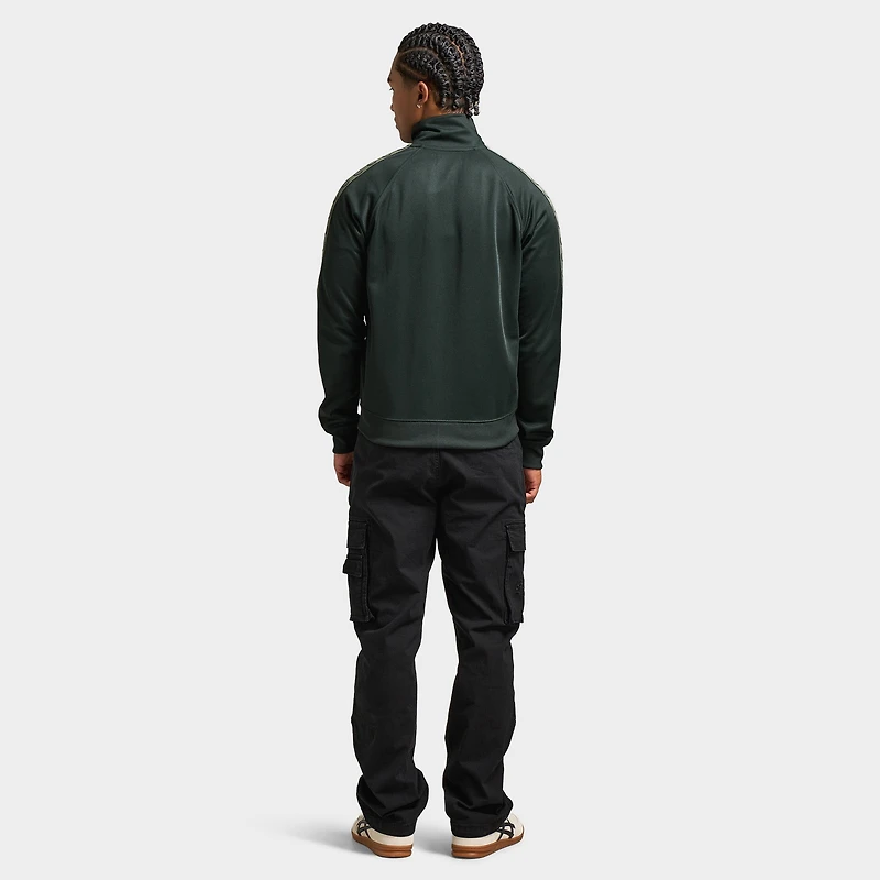 Fred Perry Contrast Tape Track Jacket / Night Green