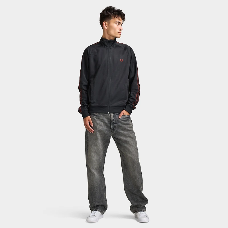 Fred Perry Contrast Tape Track Jacket Black /