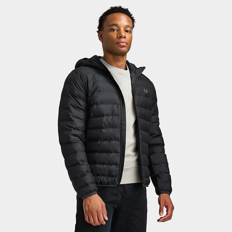 Fred Perry Hooded Insulated Jacket / Black