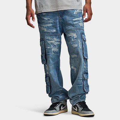 Jordan Craig Brian Rip & Repair Jeans / Aged Wash