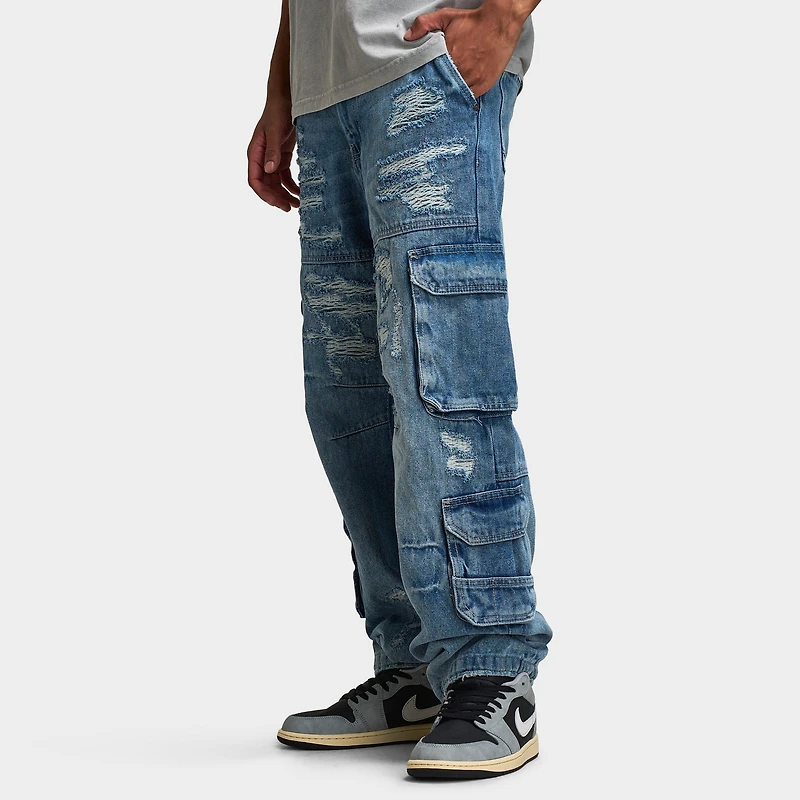 Jordan Craig Brian Rip & Repair Jeans / Aged Wash