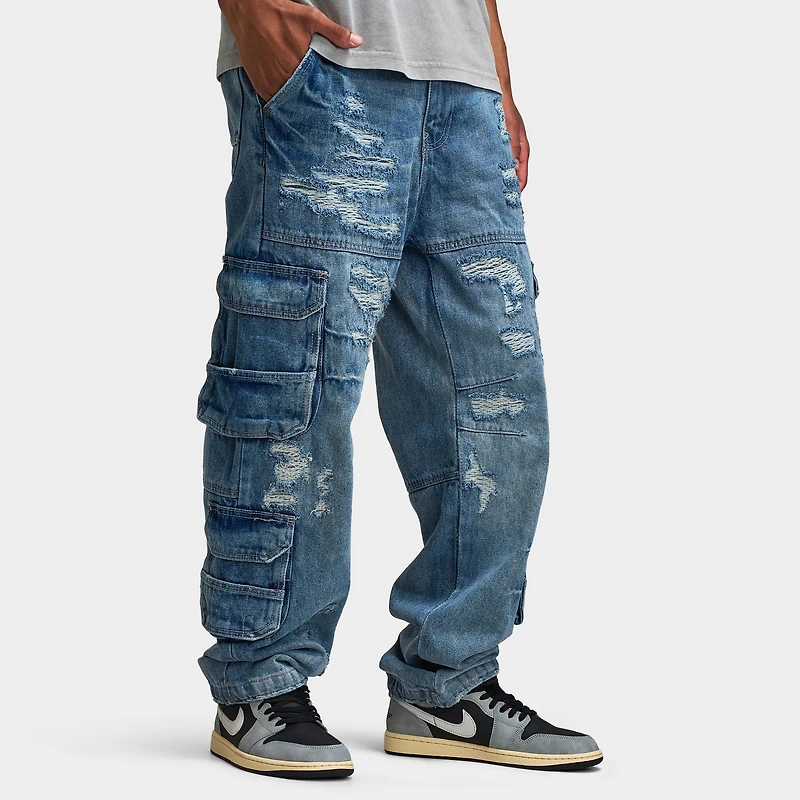 Jordan Craig Brian Rip & Repair Jeans / Aged Wash