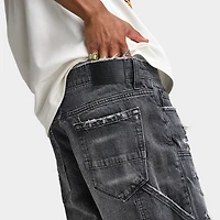 Jordan Craig Brian Reconstructed Denim Short / Industrial Black