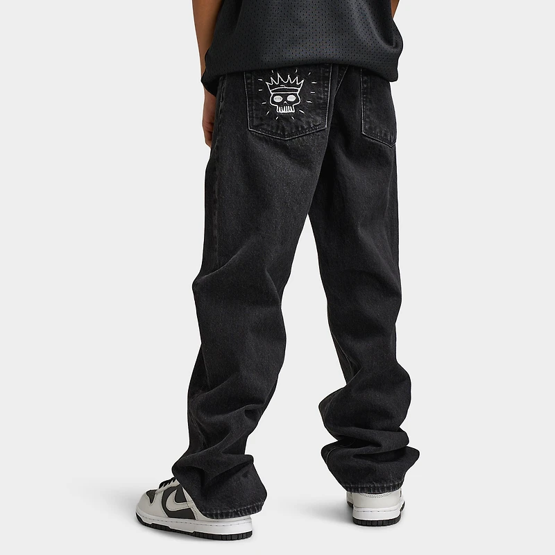 Jordan Craig Junior Jean Écusson Brodé Coupe Ample / Noir