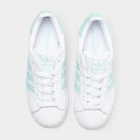 adidas Women's Superstar II White / Semi Flash Aqua - Easy Mint