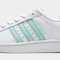 adidas Women's Superstar II White / Semi Flash Aqua - Easy Mint