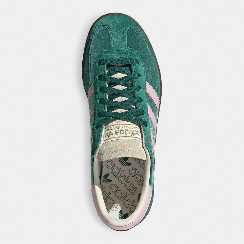 adidas Women's Handball Spezial Collegiate Green / Clear Pink - Cream White