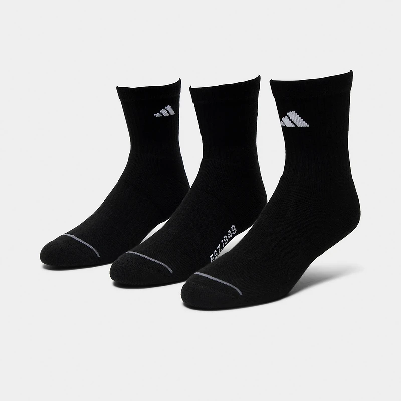 adidas Men's Cushioned Sport 2.0 High QTR Socks (3P)/ White