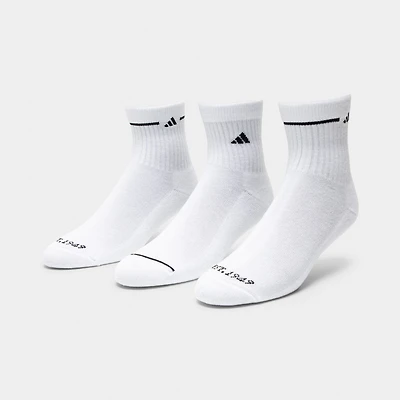 adidas Women's Cushioned Sport 3.0 High QTR Socks(3P)/ White