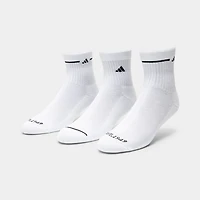 adidas Women's Cushioned Sport 3.0 High QTR Socks(3P)/ White