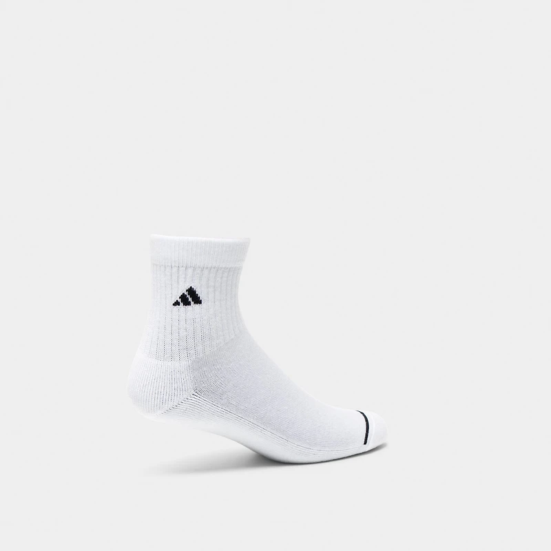 adidas Women's Cushioned Sport 3.0 High QTR Socks(3P)/ White