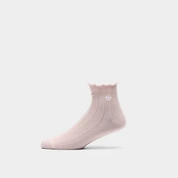 adidas Originals Ruffle Quarter Socks (3 Pair) / Multi
