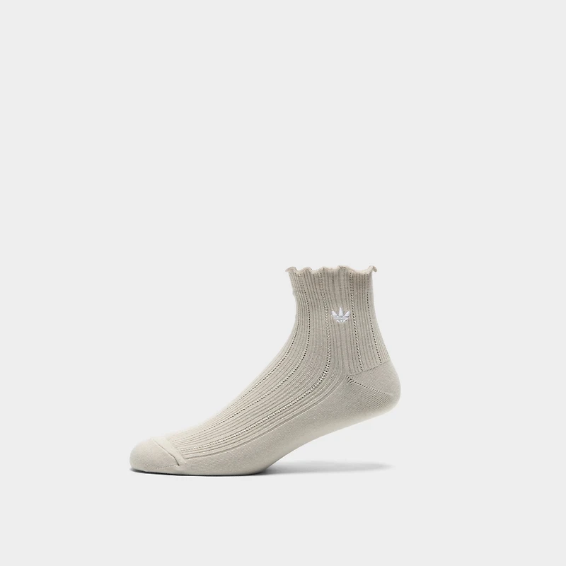 adidas Originals Ruffle Quarter Socks (3 Pair) / Multi