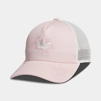 adidas Trefloral Casquette Camionneur Rose sable / Blanc cassé