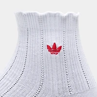 adidas Originals Chaussettes à Ruffle (lot de 3) Better Scarlet / Blanc - Noir