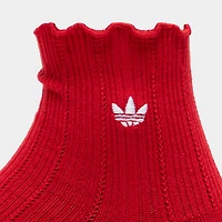 adidas Originals Chaussettes à Ruffle (lot de 3) Better Scarlet / Blanc - Noir