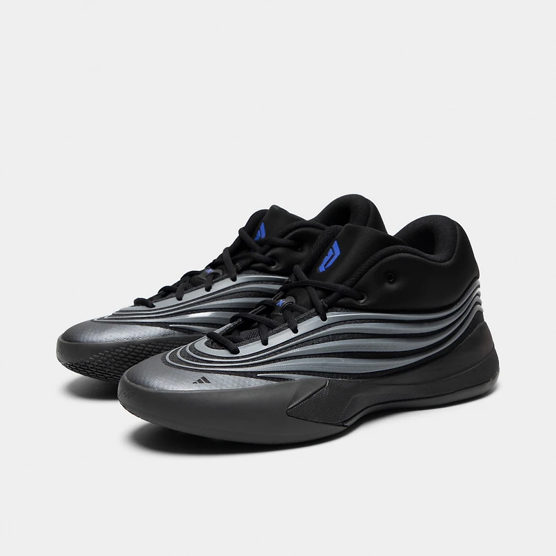 adidas Dame X Black / Iron Mountain - Lucky Blue