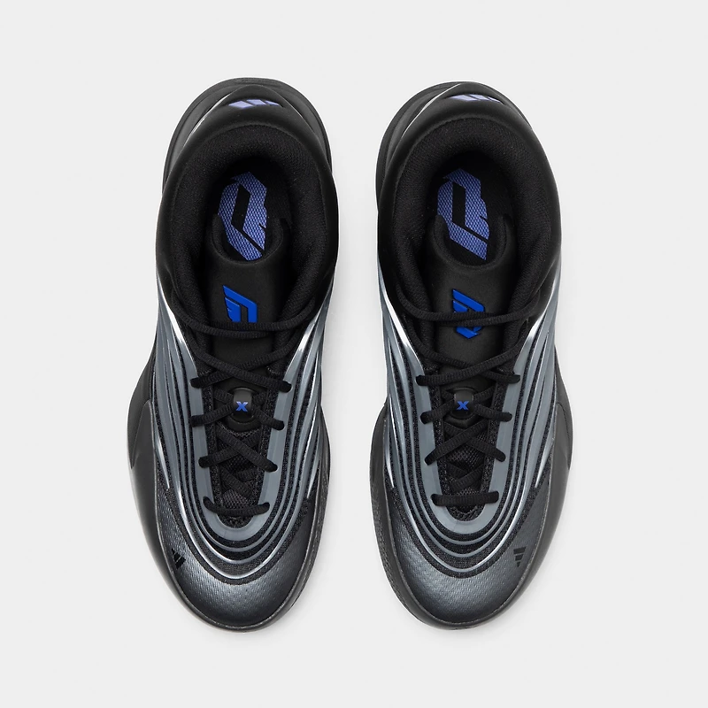 adidas Dame X Black / Iron Mountain - Lucky Blue
