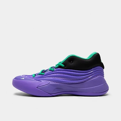 adidas Juniors' Dame X Purple Rush / Black - Court Green