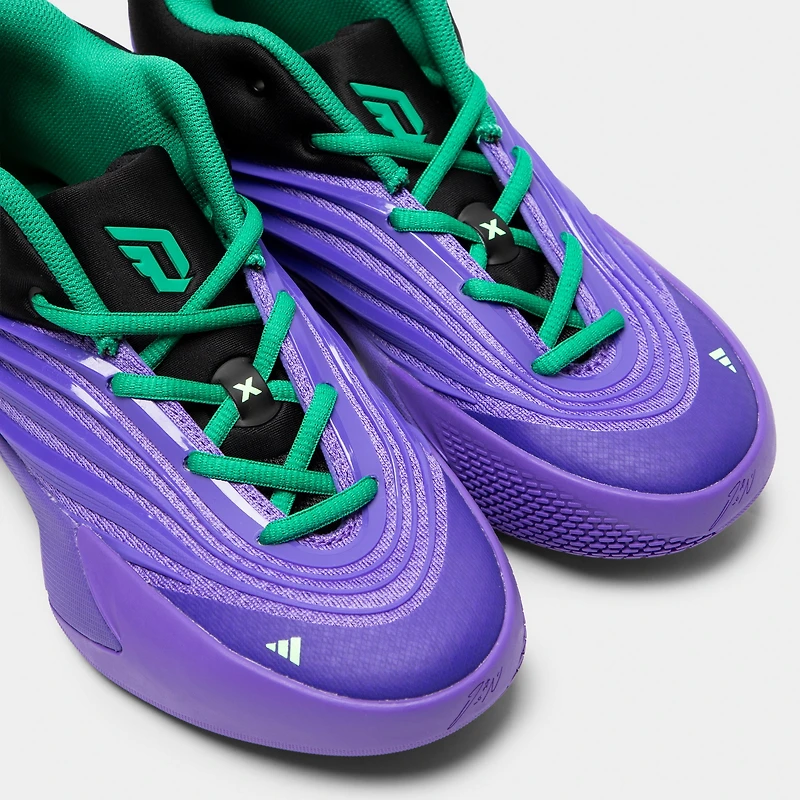 adidas Dame X Junior - Violet Rush / Noir Vert Court