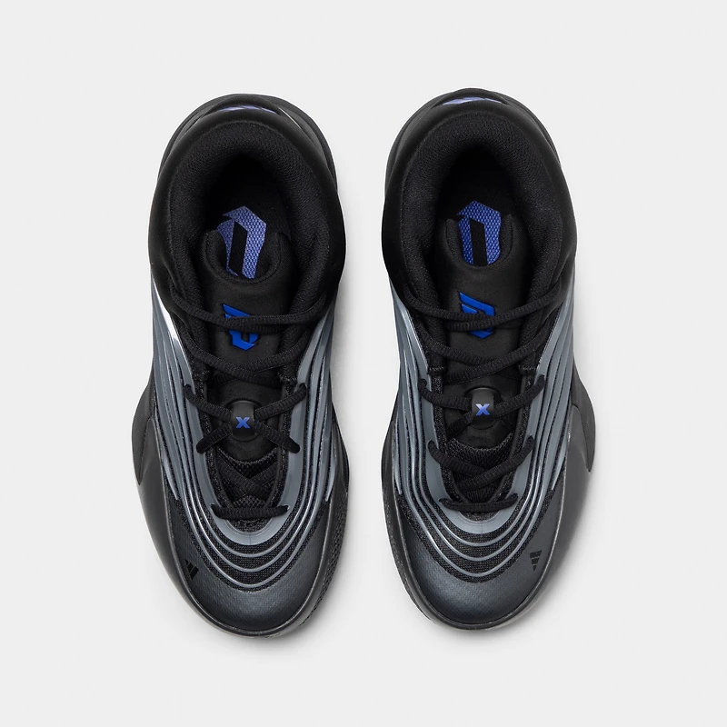 adidas Juniors' Dame X Core Black / Iron Metallic - Lucid Blue