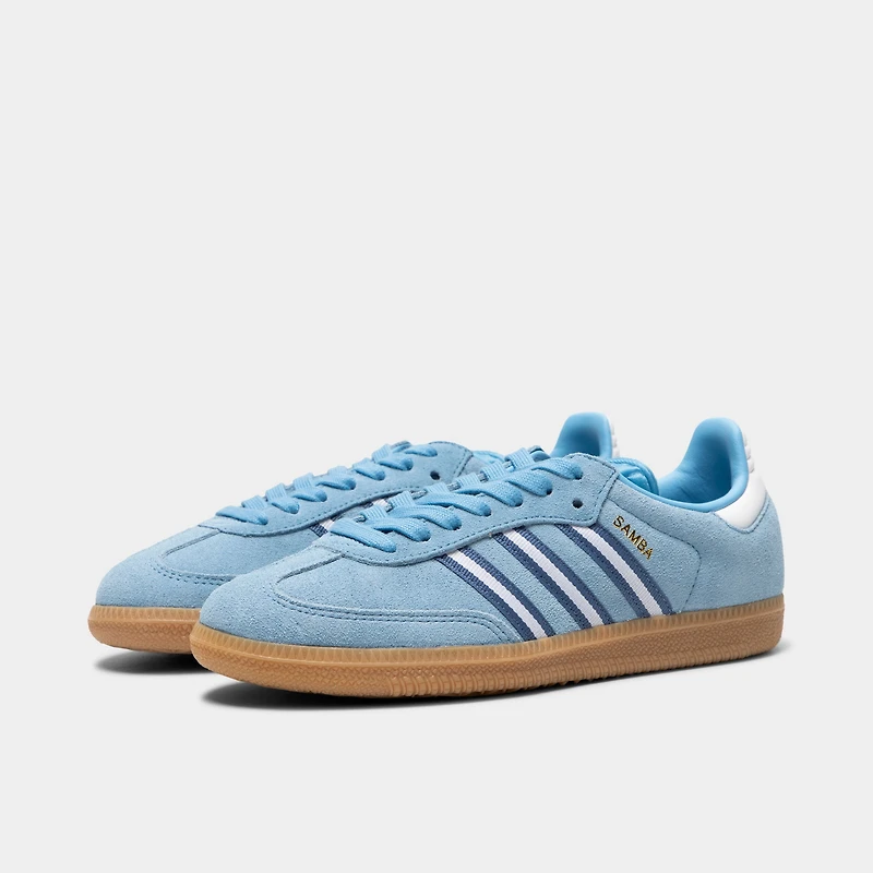 adidas Juniors' Samba OG Light Blue / White - Gum