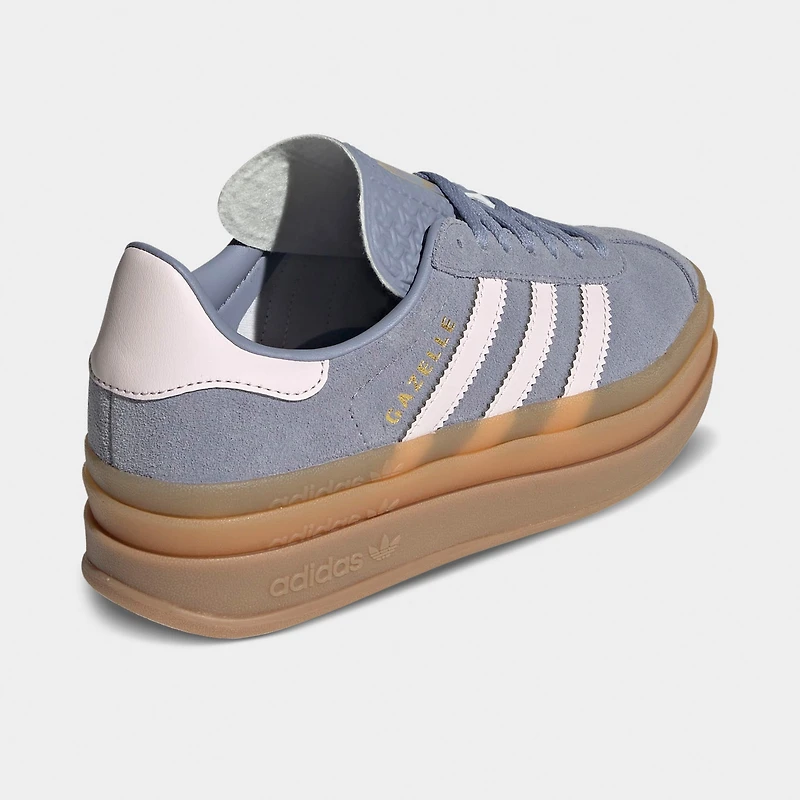adidas Juniors' Gazelle Bold Silver Violet / Almost Pink - Gum