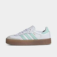 adidas Junior Sambae Blanc / Menthe Clair - Or Métallique