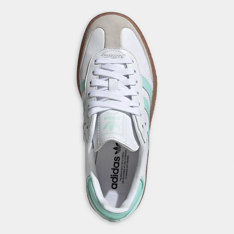 adidas Junior Sambae Blanc / Menthe Clair - Or Métallique